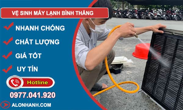 dịch vụ vệ sinh máy lạnh bình thắng