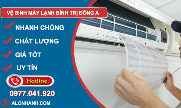 dịch vụ vệ sinh máy lạnh bình trị đông a