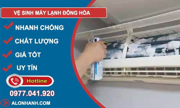 dịch vụ vệ sinh máy lạnh đông hoà