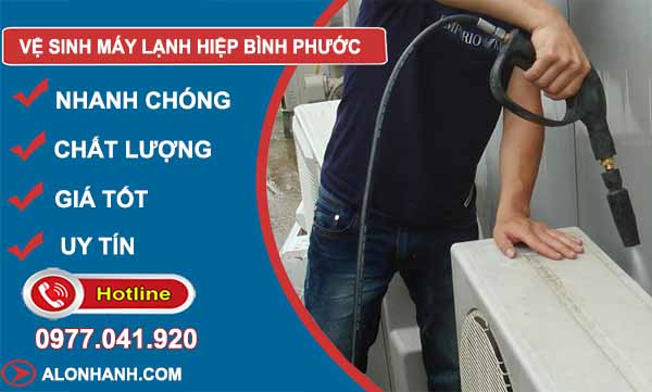 dịch vụ vệ sinh máy lạnh hiệp bình phước