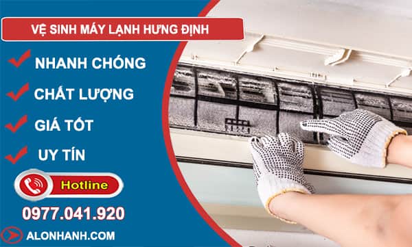 dịch vụ vệ sinh máy lạnh hưng định