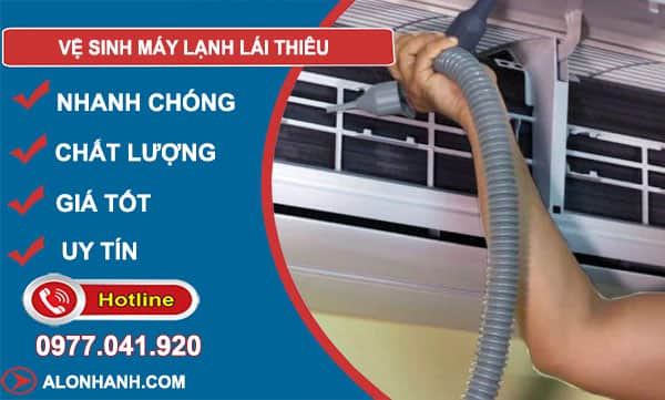 dịch vụ vệ sinh máy lạnh lái thiêu