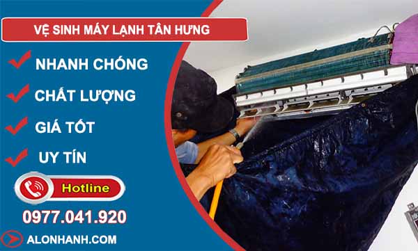 dịch vụ vệ sinh máy lạnh tân hưng