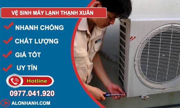 dịch vụ vệ sinh máy lạnh thạnh xuân