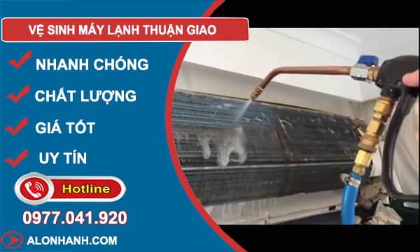 dịch vụ vệ sinh máy lạnh thuận giao