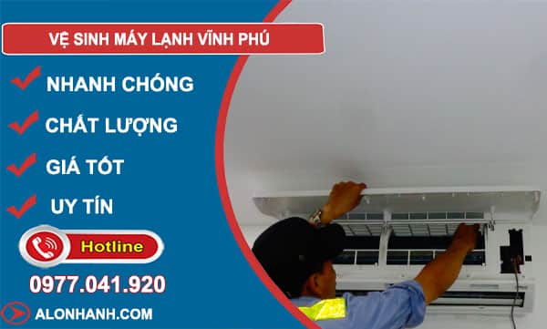 dịch vụ vệ sinh máy lạnh vĩnh phú