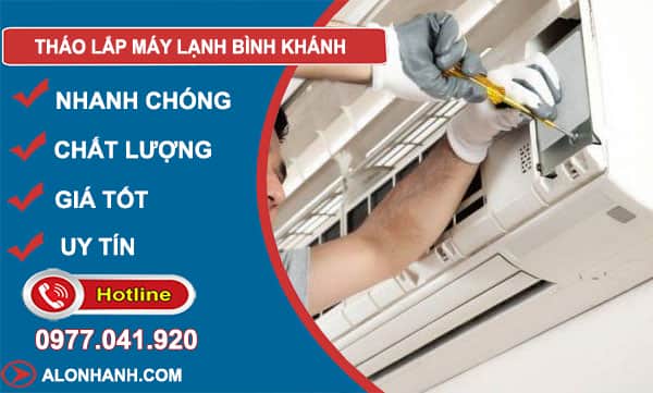 tháo lắp máy lạnh bình khánh