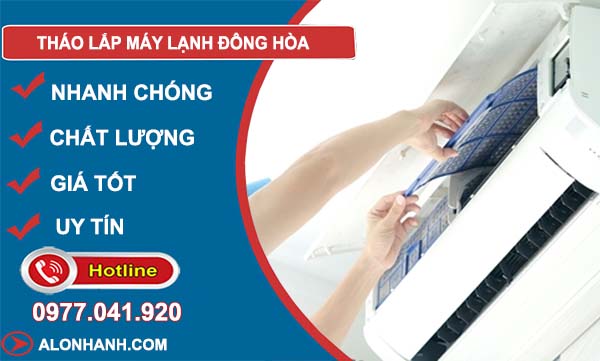 tháo lắp máy lạnh đông hoà