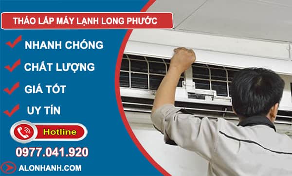 tháo lắp máy lạnh long phước