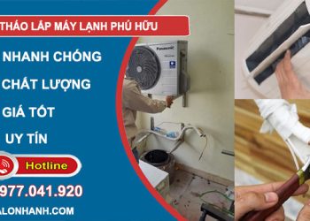 tháo lắp máy lạnh phú hữu