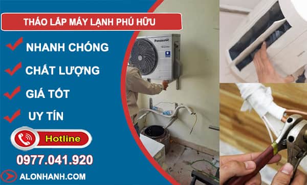 tháo lắp máy lạnh phú hữu