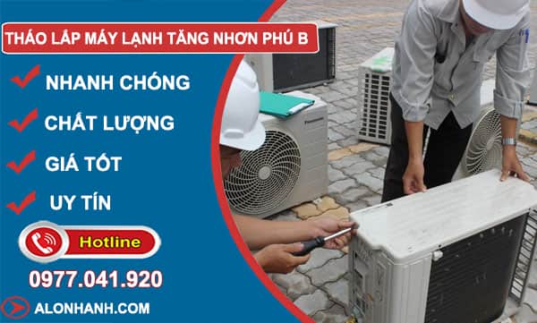 tháo lắp máy lạnh tăng nhơn phú b