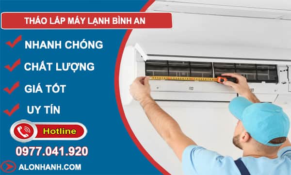 thợ tháo lắp máy lạnh bình an