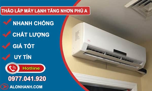 thợ tháo lắp máy lạnh tăng nhơn phú a