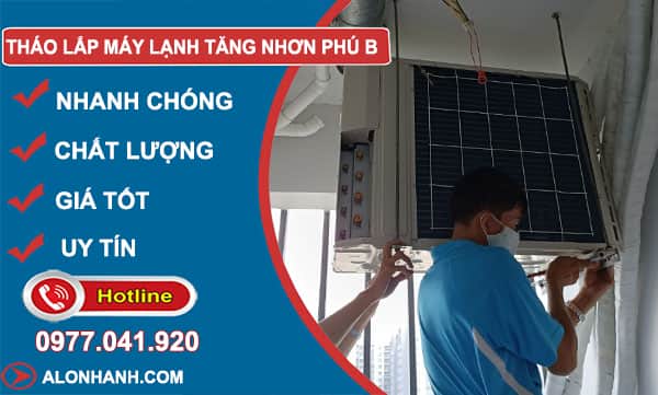 thợ tháo lắp máy lạnh tăng nhơn phú b