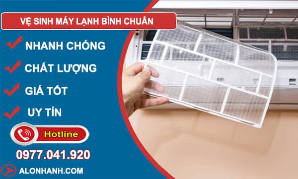 thợ vệ sinh máy lạnh bình chuẩn