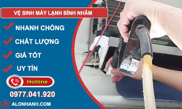 thợ vệ sinh máy lạnh bình nhâm