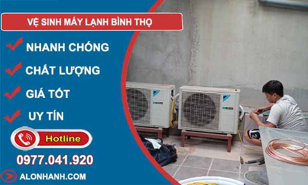 thợ vệ sinh máy lạnh bình thọ