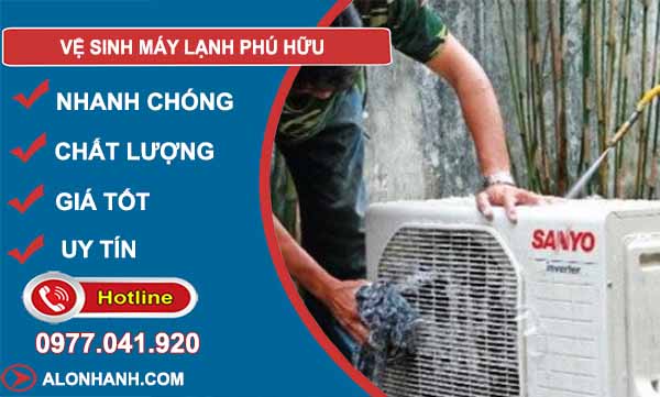 thợ vệ sinh máy lạnh phú hữu