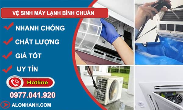 vệ sinh máy lạnh bình chuẩn