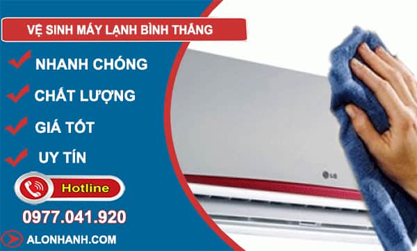 vệ sinh máy lạnh bình thắng