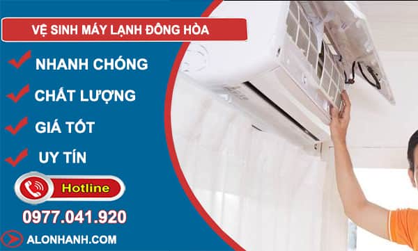 vệ sinh máy lạnh đông hoà
