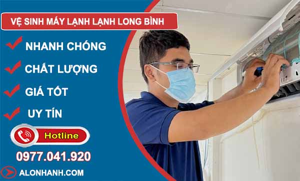 vệ sinh máy lạnh long bình