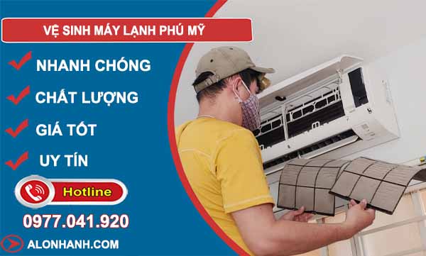 vệ sinh máy lạnh phú mỹ