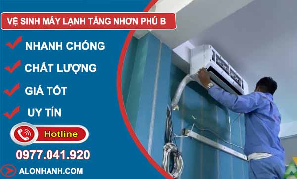 vệ sinh máy lạnh tăng nhơn phú b