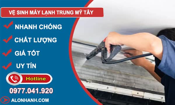 vệ sinh máy lạnh trung mỹ tây