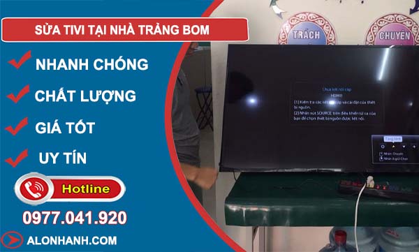 dịch vụ sửa tivi tại nhà trảng bom