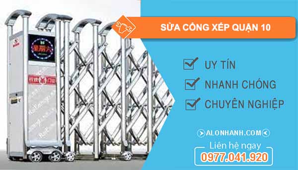 sửa cổng xếp quận 10