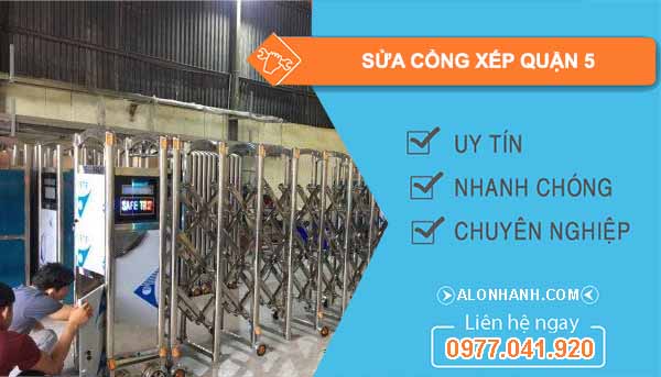 Sửa cổng xếp quận 5