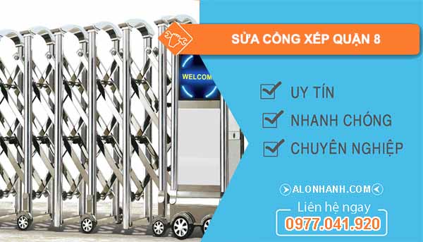 sửa cổng xếp quận 8
