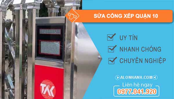 sửa cổng xếp tại quận 10