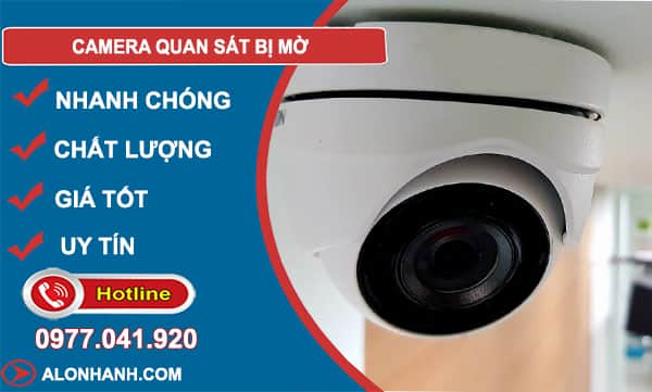 camera quan sát bị mờ