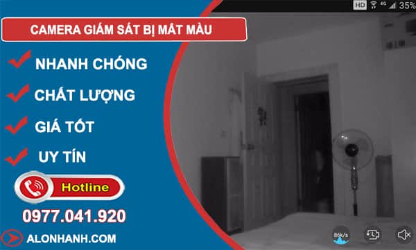 khắc phục camera giám sát bị mất màu