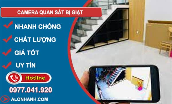 khắc phục camera quan sát bị giật
