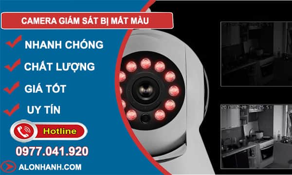 nguyên nhân camera giám sát bị mất màu