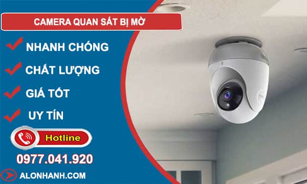 nguyên nhân camera quan sát bị mờ