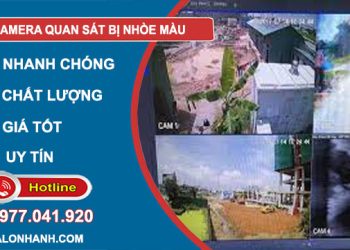nguyên nhân camera quan sát bị nhòe màu