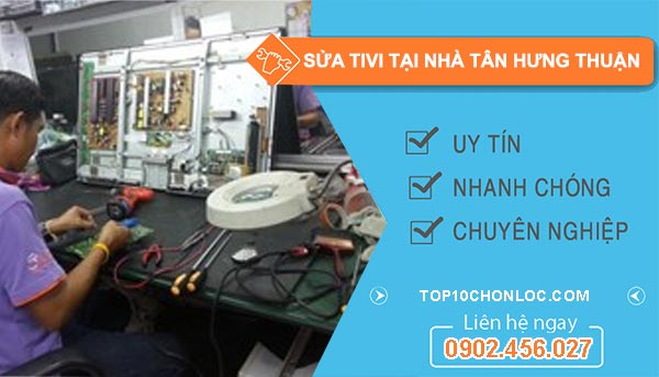 sửa tivi tại nhà ở tân hưng thuận 