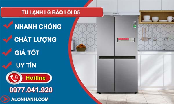tủ lạnh lg báo lỗi d5