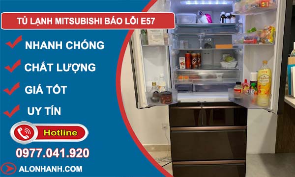 khắc phục tủ lạnh mitsubishi báo lỗi e57