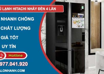 tủ lạnh hitachi nháy đèn 4 lần