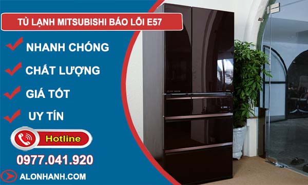 tủ lạnh mitsubishi báo lỗi e57