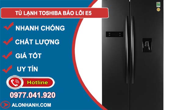 tủ lạnh toshiba báo lỗi e5