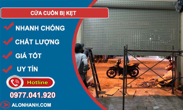 cửa cuốn bị kẹt