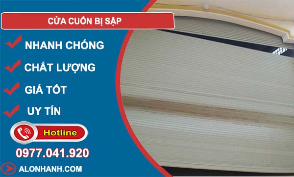 cửa cuốn bị sập