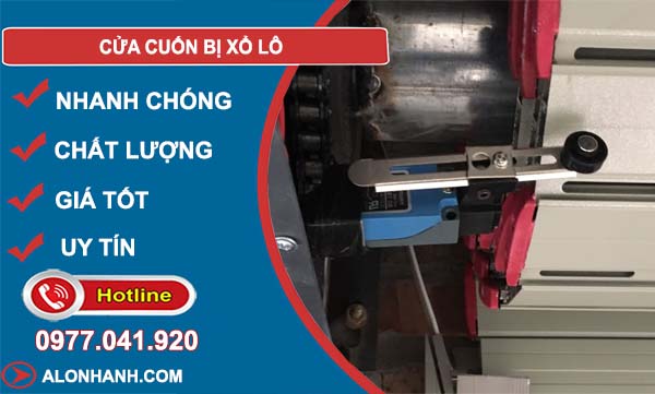 cửa cuốn bị xổ lô